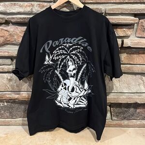 Shaka Wear West Coast Paradise Pleasure Island Hula Girl Graphic Tee